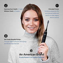 AquaSonic Black Series Ultra Whitening Toothbrush - 8 DuPont Brush Heads & Travel Case Included - Ultra Sonic 40,000 VPM Motor & Wireless Charging - 4