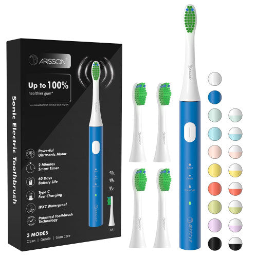 ARISSON Sonic Electric Toothbrush for Adults and Kids  40 000 VPM Powe