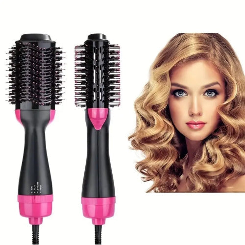 (AU Plug) 2-in-1 Multifunctional Hair Drying And Styling Comb - Wet/Dry Hot Air,Straightens And Curls, Perfect For Home Use