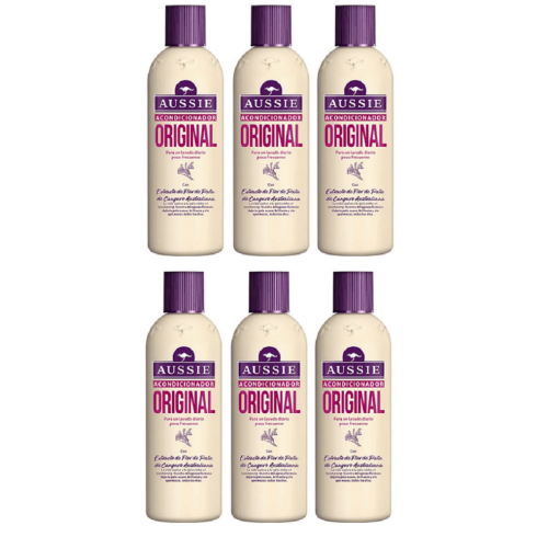 Aussie Original Conditioner For Everyday Use Hair Softens & Shines (6x 250mls)