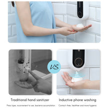 Automatic Soap Dispenser,Touchless Soap Dispenser,Wall Mounted with Infrared Motion Sensor for Bathroom Kitchen A