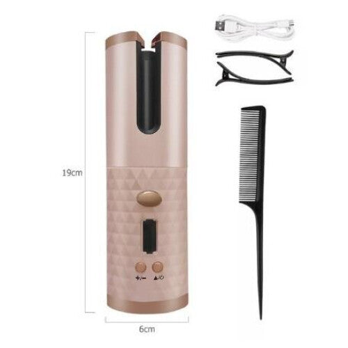 (B) Usb Rechargeable Hair Curler Lcd Display