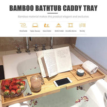 Bamboo Bathtub Tray Home Luxury Relaxation Self Care Bathroom Accessories