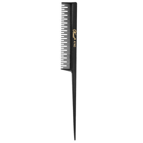 Barber Beauty Hair Krest 4740 8" Rattail Teaser Cutting Comb SB-K4740-BLK