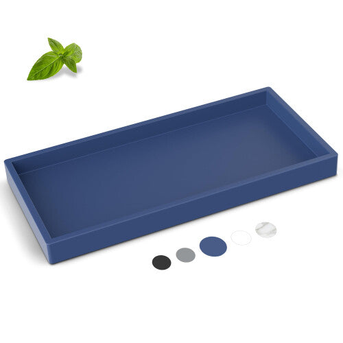 Bathroom Counter Tray EGSIPRO HighGrade Thickened Silicone Bathroom Vanity Tray Shatterproof Durable Rectangle Bathroom Tray S