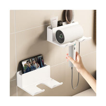 Bathroom Multifunctional Hair Care Tools Holder Wall Mount Hair Dryer