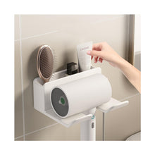 Bathroom Multifunctional Hair Care Tools Holder Wall Mount Hair Dryer