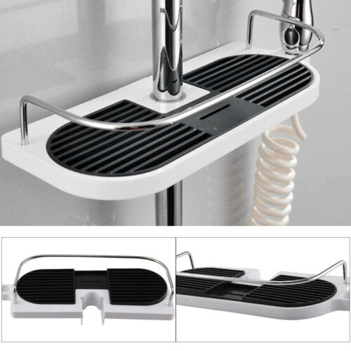 Bathroom Shelf Shower Pole Storage Caddy Rack Organiser Tray Holder Accessory UK