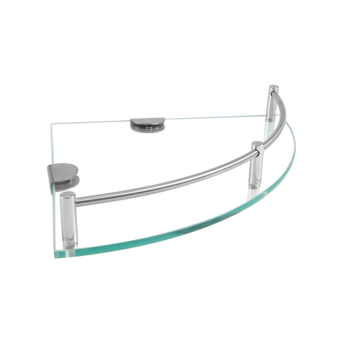 Bathroom Shelves, Bathroom Glass Corner Shelf Wall Mounted-C