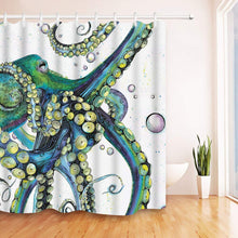 Bathroom Shower Curtain Colorful Fashion Octopus Shower Curtain Heavy Duty Fabric Bathroom Curtain With 12 Hooks