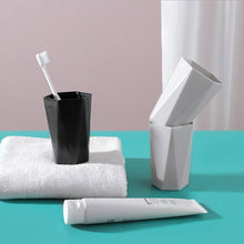 Bathroom Tumblers Plastic Mouthwash Cup Coffee Tea Water Mug Home Travel Solid Color Toothbrush