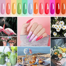 Beetles Gel Nail Polishes- Valentines Gifts 12 Pcs Macaron Spring Summer Yellow Pink Neon Orange Red Gel Polish Soak Off LED UV Nail Lamp Gel Nail Kit