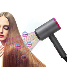 (black, EU) Household Hair Blow Dryer Low Radiation Quick-drying Tools