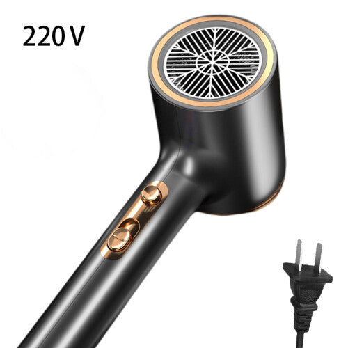 (Black ) Hair Dryer Fashionable Three Color Tshaped Household Highpower Wind Speed 220v