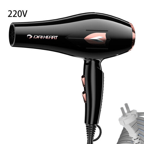 (Black) Hair Dryer Three Color Hair Salon Model Highpower 1250w Household 220v