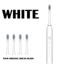 (Black) Rechargeable Sonic Vibration Electric Toothbrush