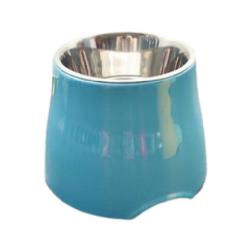 (Blue, 16x8.5cM) Feeder Drinking Bowls for Dogs Cats Pet