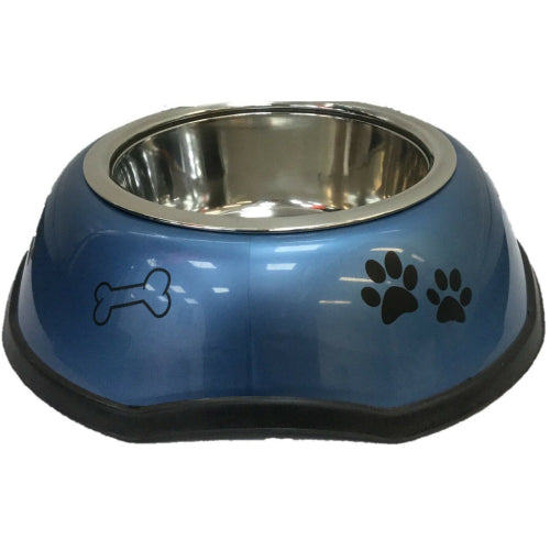 Blue Large Dog Bowl 26cm Dog Feeding Food Water Bowl Dishwasher Safe