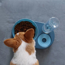 (Blue, S) Pet Bowls Dog Feeder Drinking Dish Cat Puppy Feeding Supplies