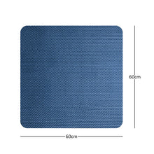 (Blue/Green, Square 60x60cm) Nicoman Reversible Anti Slip Dual-Colour Shower Mats