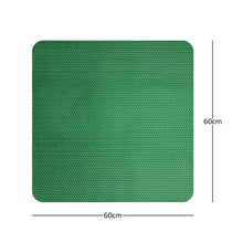 (Blue/Green, Square 60x60cm) Nicoman Reversible Anti Slip Dual-Colour Shower Mats