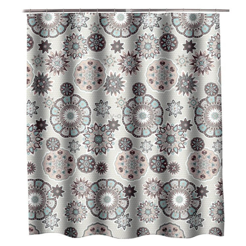 Bohemian Mandala Shower Curtains Bathroom Geometric Waterproof Bath Curtain, Size:180x180cm