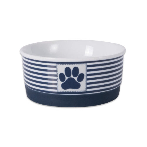 Bone Dry Paw & Patch ceramic Pet collection  Small Bowl  425x2  Nautical Blue