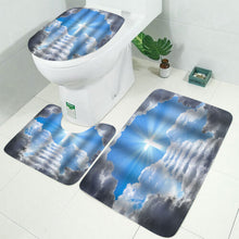 Break Through the Clouds Redemption Waterproof Bathroom Shower Curtain Toilet Cover Mat Non-Slip Floor Mat Rug Bathroom Set