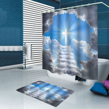 Break Through the Clouds Redemption Waterproof Bathroom Shower Curtain Toilet Cover Mat Non-Slip Floor Mat Rug Bathroom Set