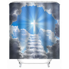 Break Through the Clouds Redemption Waterproof Bathroom Shower Curtain Toilet Cover Mat Non-Slip Floor Mat Rug Bathroom Set