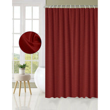 (Burgundy) Extra Long Bathroom Shower Curtain With Hooks Waterproof Curtain