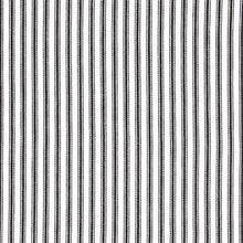 cackleberry Home Black and White Ticking Stripe Woven cotton Shower curtain 72 Inches W x 72 Inches L