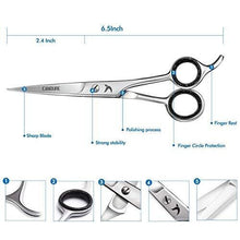 Candure Hairdressing Barber Hair Scissor for Professional Hairdressers Barbers Stainless Steel Hair Cutting Shears - For Salon Barbers, Men, Women,