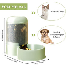 Cat and Dog Dry Food Dispenser, Automatic Dry Food Dispenser, Pet Food Dispenser, for Small and Large Dogs, Cats