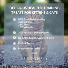 Cat Snacks Natural Fish Treats | Healthy Grain Free Biscuits | Suitable for Kittens | Low Fat | 1000 treats (500g)