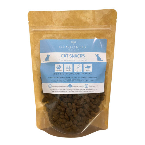 Cat Snacks Natural Fish Treats | Healthy Grain Free Biscuits | Suitable for Kittens | Low Fat | 1000 treats (500g)