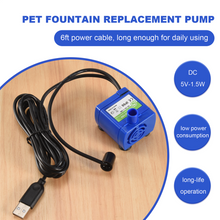 Cat Water Fountain Pump, Pet Water Fountain Pump Replacement