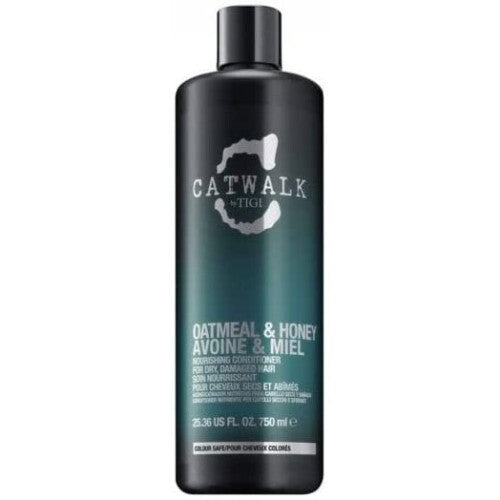 Catwalk by TIGI Oatmeal & Honey Nourish Shampoo and Conditioner for Dry Damaged Hair, 2x750 ml