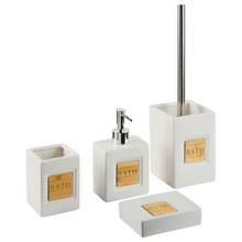 Ceramic 4-Piece Bathroom Accessories Set Beige KOUROU