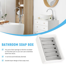 Ceramic Soap Dish Stainless Steel Soap Holder, Ceramic Soap Dish SUS304 Stainless Steel Tray for Shower