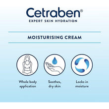 CETRABEN Body Cream Moisturiser Perfect For Dry Sensitive and Eczema Prone Skin 475ml