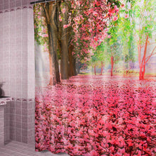 Cherry Blossom 3D Fashion Pattern Bathroom Fabric Shower Curtain Home Decoration Waterproof