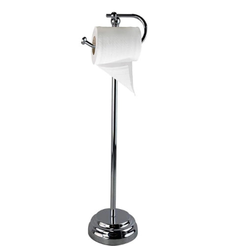 Chrome Stainless Steel Free Standing Toilet Paper Holder