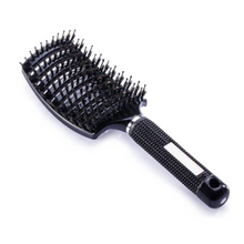 Chronus Boar Bristle Brush - Best for Detangling Thick Hair and Detangling for Faster Drying - 100% Natural Boar Bristle for Hair Oil Dispensing