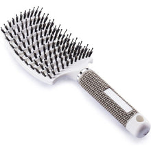 Chronus Boar Bristle Brush - Best for Detangling Thick Hair and Detangling for Faster Drying - 100% Natural Boar Bristle for Hair Oil Distribution