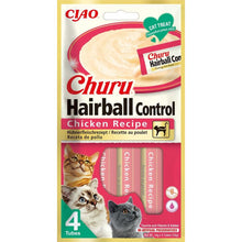 Churu Sticks Hairball Chicken Recipe (12 x 14g) / Soft & Creamy INABA Cat Treat, Delicious & Healthy Snack, Purée Food Topper, Pill Assist, Natural,