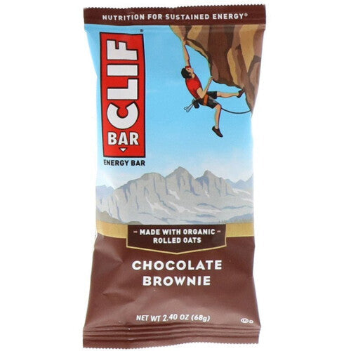 Clif Bar, Energy Bar, Chocolate Brownie, 12 Bars, 68g