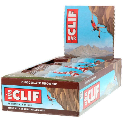 Clif Bar, Energy Bar, Chocolate Brownie, 12 Bars, 68g