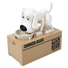 CNNOTEPAD White Electronic Cartoon Robot Dog Money Box Bank