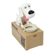 CNNOTEPAD White Electronic Cartoon Robot Dog Money Box Bank